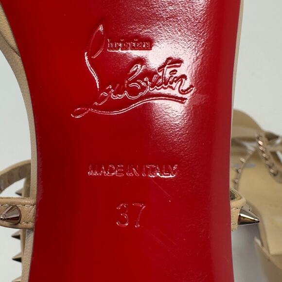 Christian Louboutin Choca Lux 120 Heels 37 - Picture 13 of 13